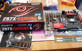 Gigabyte Z97X gaming 5, I5 4690K ja 16gb DDR3
