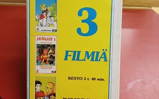 Tripla 3 filmiä  (Omaxi) VHS