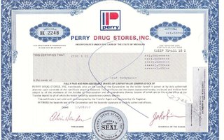 Perry Drug Stores, Inc. osakekirja