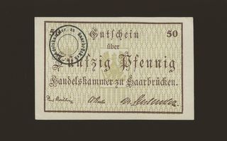 Saksa Notgeld 50 Pfennig, Saarbrücken