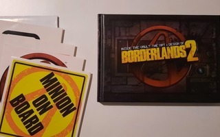 Borderlands 2 artbook, stickers and map