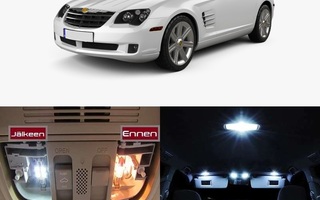 Chrysler Crossfire Sisätilan LED -muutossarja 6000K ; x8