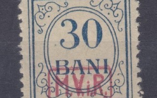 Saksa reich WW1 Romania lunastusmerkki 30 bani