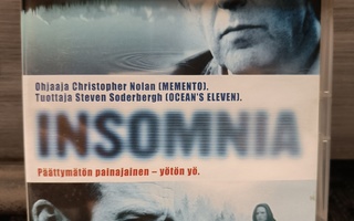 Insomnia (2002) DVD Suomijulkaisu ohj Christopher Nolan