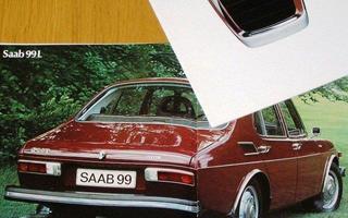 1974 Saab 99 esite - KUIN UUSI - 24 sivua