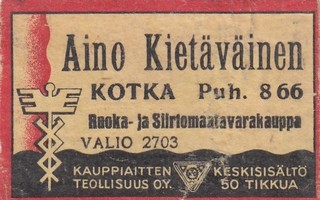 Kotka, Aino Kietäväinen, Valio 2703    b303