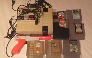 NES PAL Konsolipaketti + 7 Peliä (Modattu)