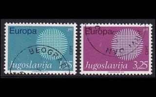 Jugoslavia 1379-80 o Europa (1970)