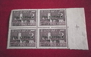 Suomi postimerkit Itä-Karjala nelilö