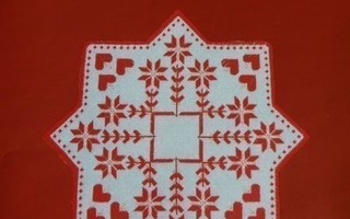 Kirjontamalli joululiinaan Symmetriset kuviot Permin