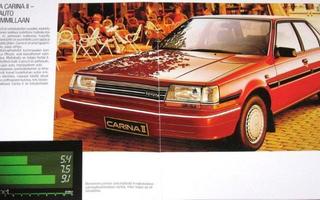 1987 Toyota Carina II esite - KUIN UUSI - 16 sivua - suom
