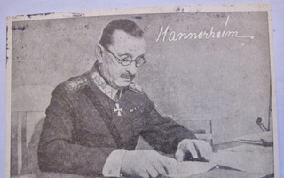 VANHA Postikortti Mannerheim Kulk. 1942 Kenttäposti