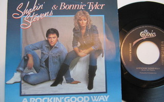Shakin' Stevens & Bonnie Tyler  A Rockin' Good  7" sinkku