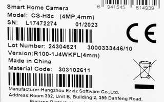 Ezviz H8C 4 MP 2K IP-kamera
