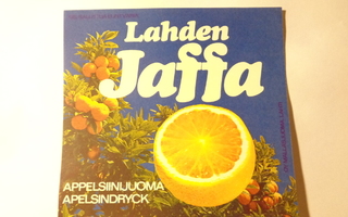 Etiketti - Lahden Jaffa appelsiinijuoma (iso)
