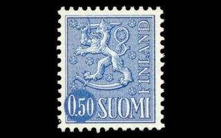 666x ** Leijonamalli 0,50 mk x-paperi (1970)