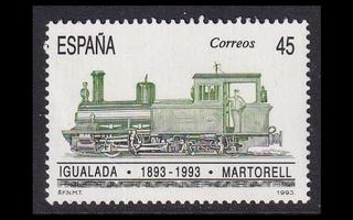 Espanja 3123 ** Igualada-Martorell rautatie 100v (1993)