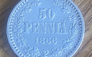 50 penniä 1866