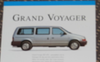 1991 Chrysler Grand Voyager esite - KUIN UUSI