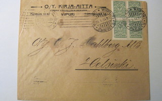 VANHA Firmakuori Kirja Aitta Oy Viipuri 1914