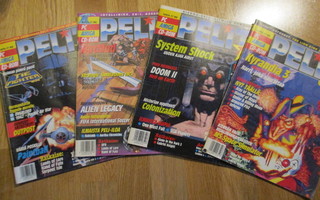 PELIT lehti  5, 6, 7 & 8/94 1994  PC AMIGA ST CD-ROM * kultt