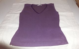 Toppi / t-paita : violetti hihaton t-paita koko M