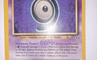 Pokémon Unown 47/75 Neo Discovery uncommon kortti