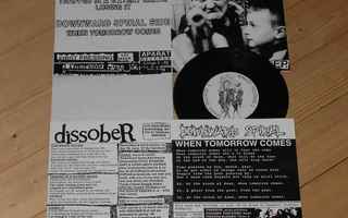 DISSOBER / DOWNWARD SPIRAL 7”EP -1997- .......ruotsi hc.....