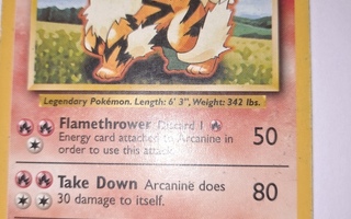 Arcanine 23/102 Base set 1 - Uncommon pokemon card