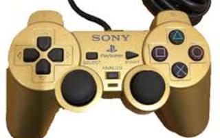 Sony Ohjain DualShock 2 Kultainen PS2 (Käytetty)