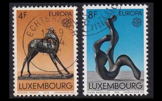 Luxemburg 882-3 o Europa veistoksia (1974)