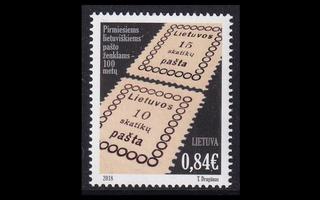 Liettua 1299 ** Postimerkki 100v (2018)