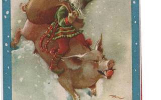 kortti Eeli Jaatinen Vanha joulukortti - erilaisia