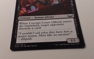 mtg / magic the gathering / corrupt court official