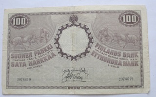100 mk 1909 Kansanvaltuuskunta