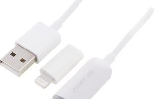 Epzi Smart Led, USB 2.0 A - Micro-B / Lightning, 1m, valk.
