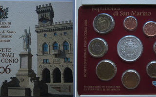 San Marino 2006 Eurocoin Year set  (UNC) Sis. 1c-2e + 5e Ag