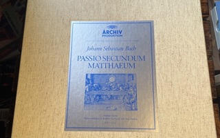 J. S. Bach: Passio Secundum Matthaeum 4 x lp boksi