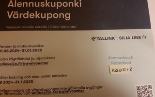 Tallinksilja alennuskuponki