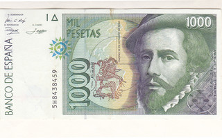 Espanja 1000 Pesetas v.1992 P-163