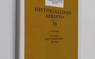 Historiallinen arkisto 70