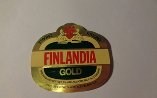 Etiketti - Finland Gold Strong IV A, Oy Mallasjuoma