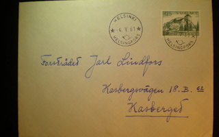 FDC Turun linna 125 mk LaPe 533 - 4.5.1961