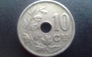 10 centimes Belgia 1925 kolikko (231)