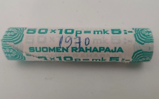 10 PENNIÄ RULLA ALUMIINIPRONSSIA 1970.