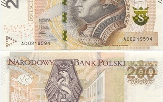 Puola Poland 200 Zlotych 2015 (UUSI) UNC
