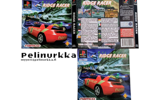 Ridge Racer -pelin kansipaperit + ohjekirja