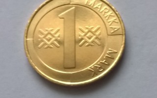 1 markka UNC, v. 2000