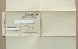 Kenttäpostia-postikirje jatkosodasta