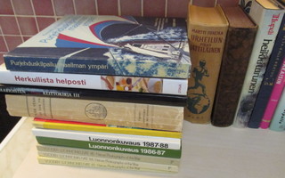 Kirjoja 28 kpl. mm. Vuoden Luontokuvat 1983-1988.